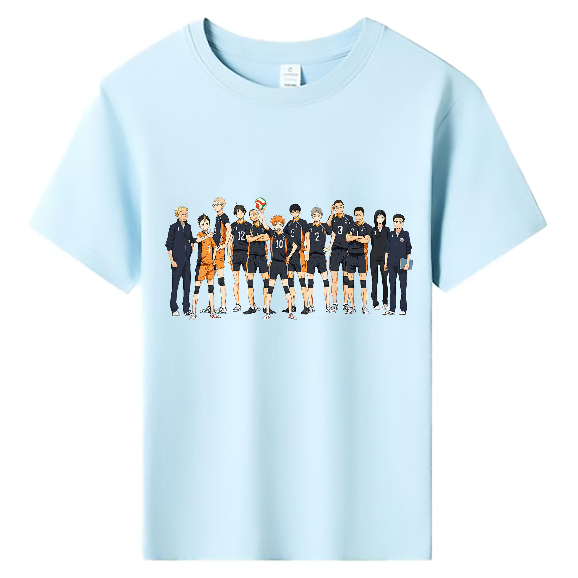 （画像用） ハイキュー!! Haikyu!! 綿100％キッズTシャツ（フロントプリント）
